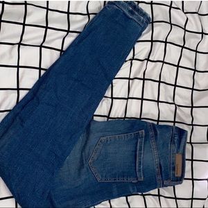 garage high waisted skinny jeans